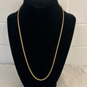 Trifari Chain Necklace - Gold Tone - 19 inches
